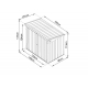 Cobertizo Doble para Cubos de Reciclaje 2 x 240 l